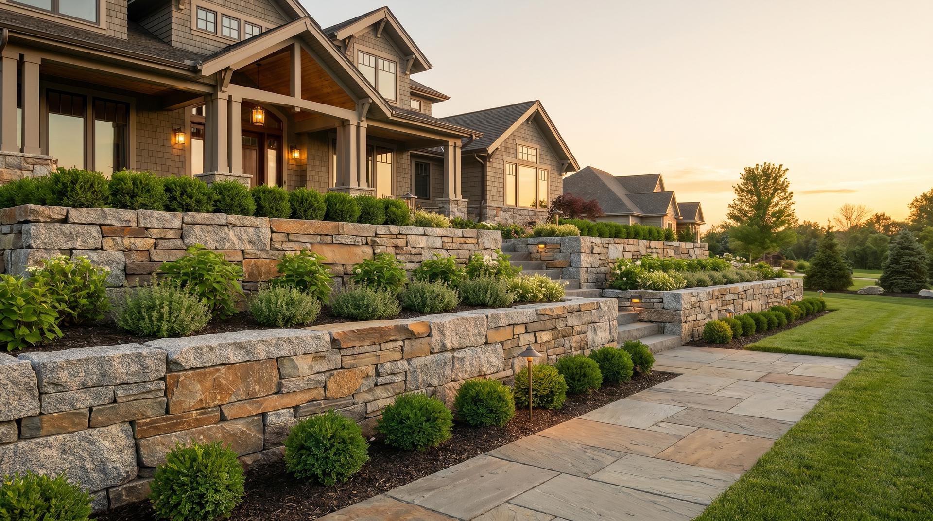 Structural Retaining Walls and Terracing feature showcase
